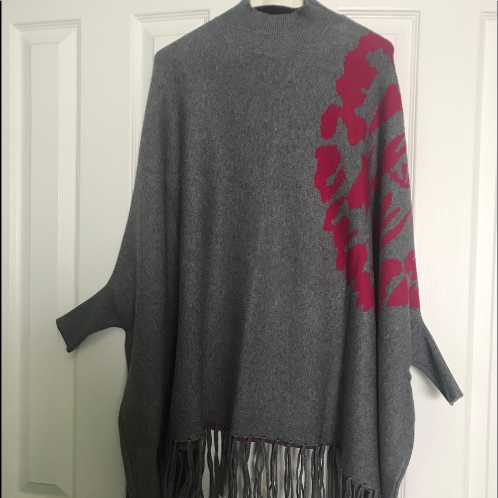 Domain sleeve poncho sweater